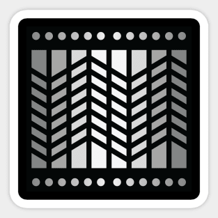 “Dimensional Extension” - V.1 Grey - (Geometric Art) (Dimensions) - Doc Labs Sticker